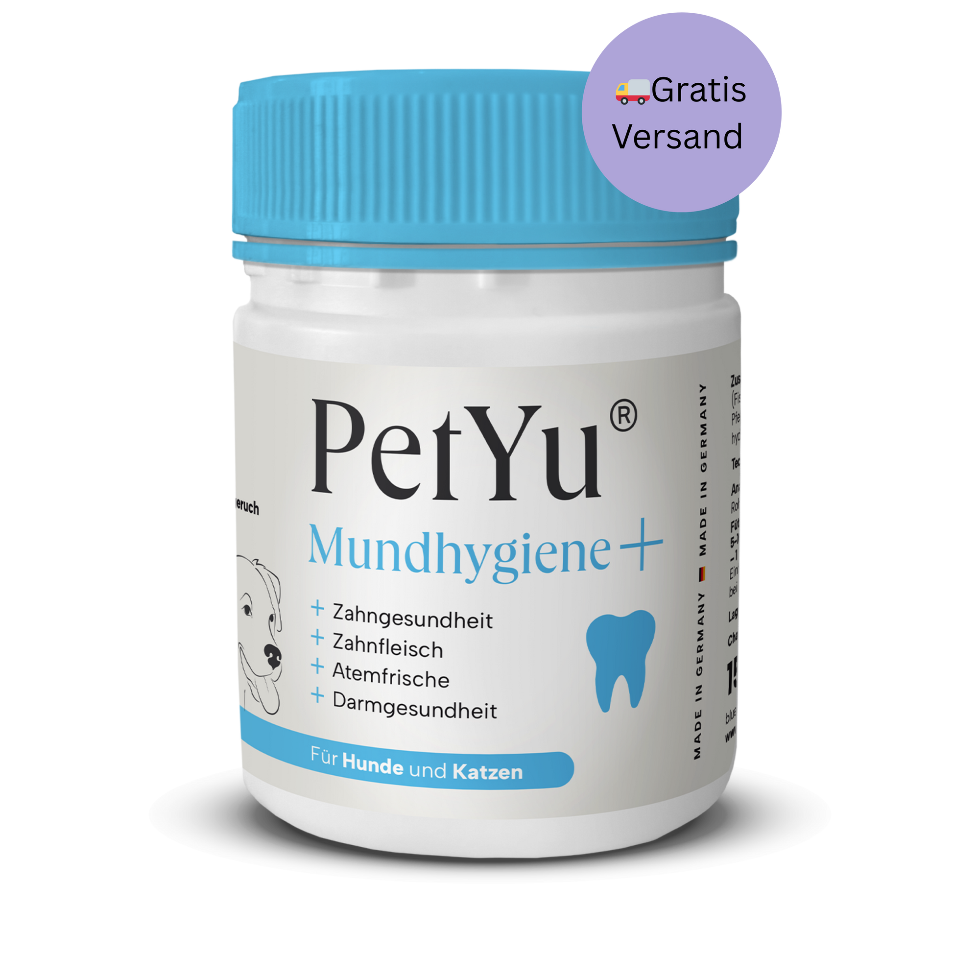 PetYu Mundhygiene+ – für gesunde Zähne, Zahnfleisch und frischen Atem bei Hunden und Katzen