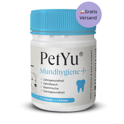 PetYu Mundhygiene+ – für gesunde Zähne, Zahnfleisch und frischen Atem bei Hunden und Katzen