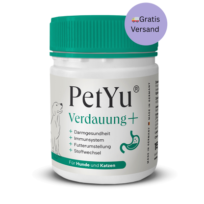 PetYu Verdauung+ – Nahrungsergänzung für gesunde Verdauung und starkes Immunsystem